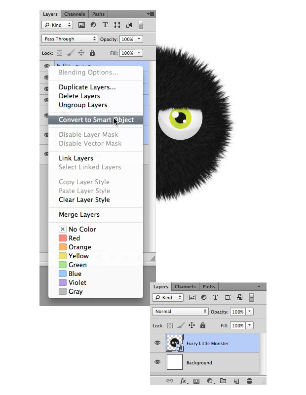 Create a Furry Little Monsters Wallpaper in Photoshop