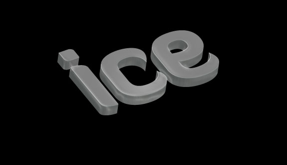 Create a Slick 3D Ice Text Effect with photoshop - Ice-Filtered