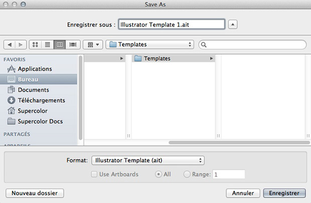 Create a Template Document in Illustrator