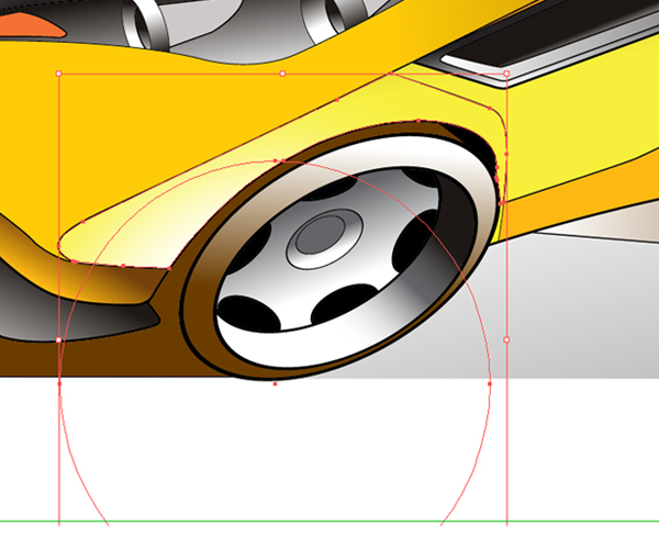 Draw a concept car in Illustrator